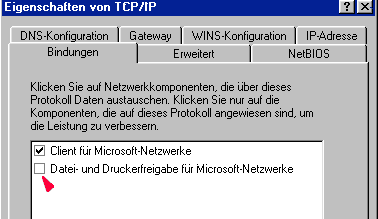 Windows Netzwerk Konfiguration